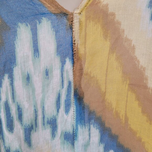 Free People By Bindya Multicolor Lightweight Gauzy Open Duster Cardigan One Size - Picture 5 of 12